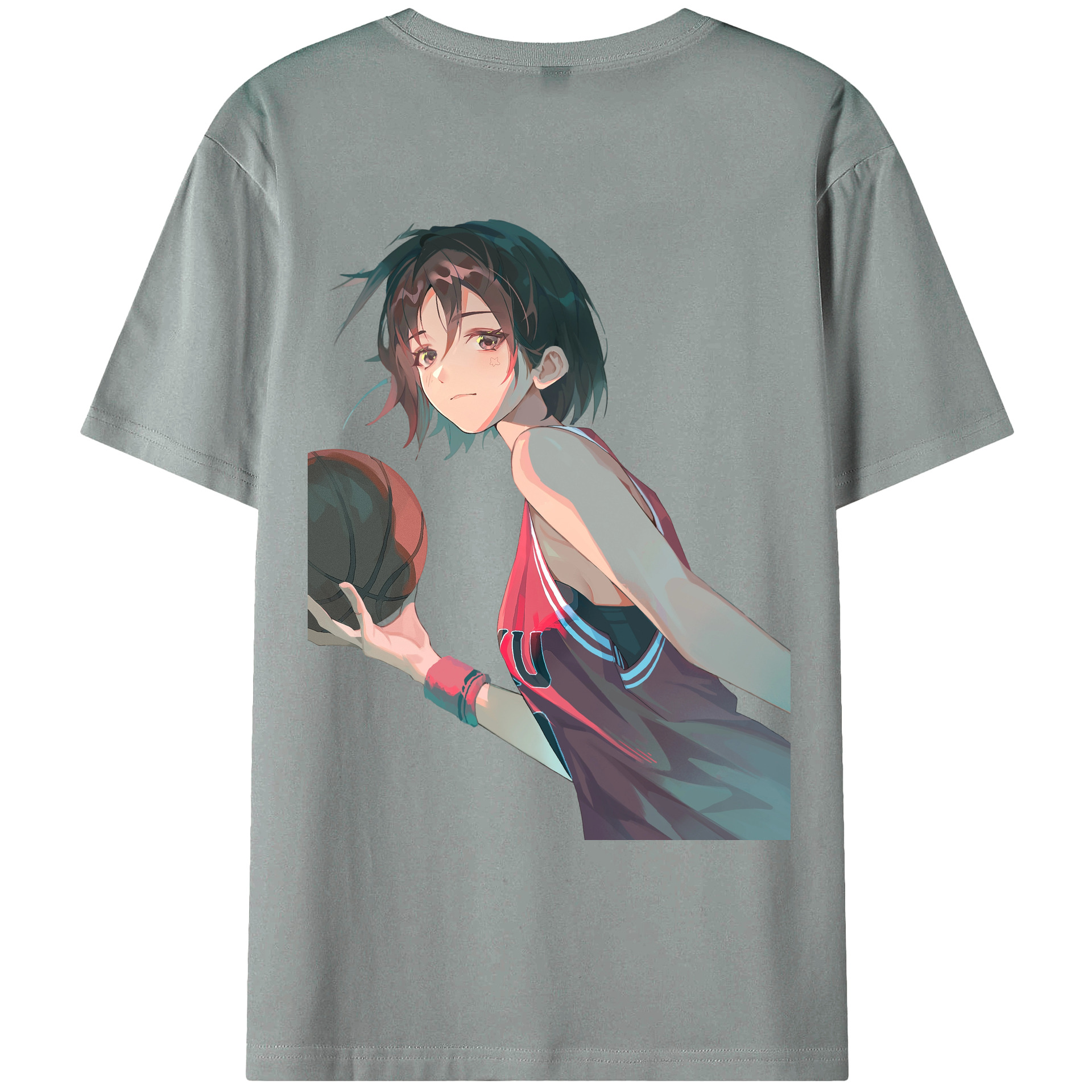 （画像用） SLAM DUNK／スラムダンク 綿100％ メンズ半袖Tシャツ（バックプリント） 通気性
